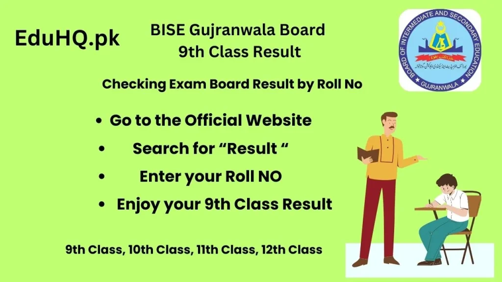 BISE Gujranwala Board 9th Class Result 2025 3 Punjab Board Gujranwala 9th Class Result By Roll NO