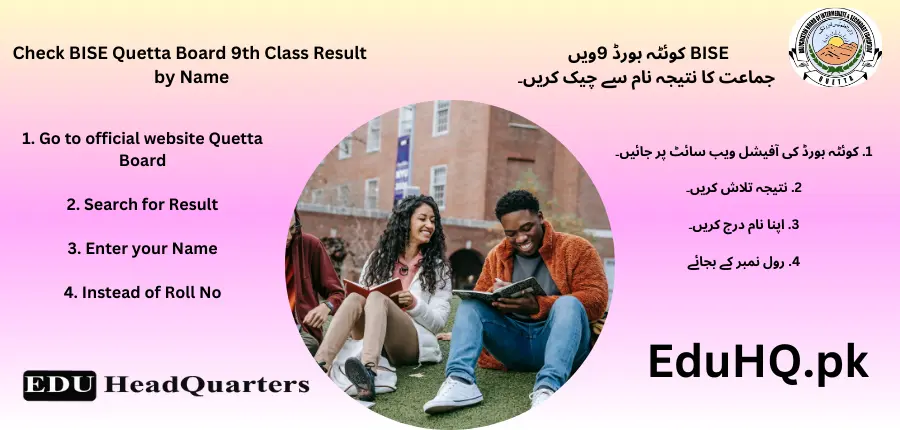 BISE Quetta Board 9th class result 2025 5 Check-BISE-Quetta-Board-9th-Class-Result-by-Name
